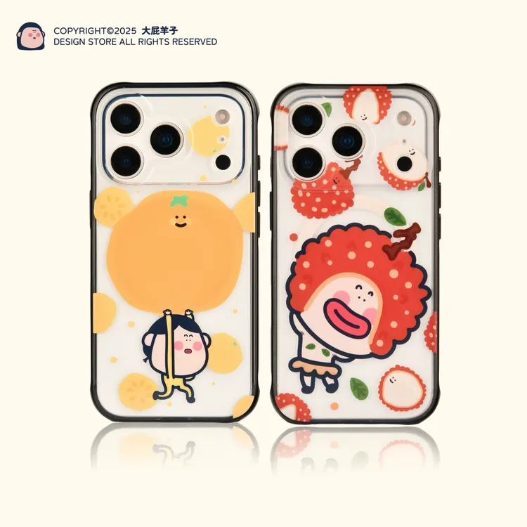 大屁羊子原创大橘大荔适用于iphone17promax16pro1514系列手机壳