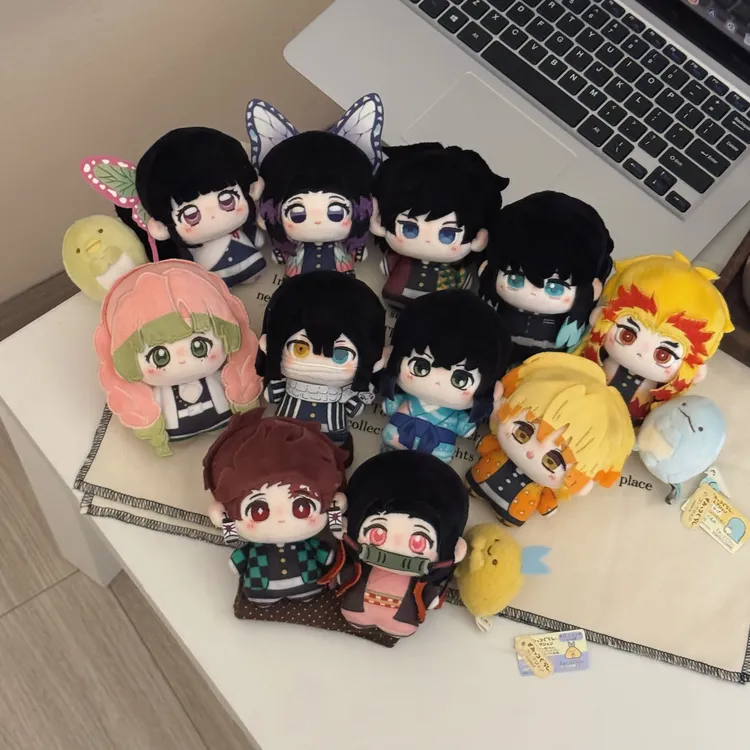 【2.1前发】鬼灭全角色周边10CM印花棉花娃娃动漫同人 拍五发六