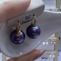 淡水珍珠耳饰18K金镶嵌