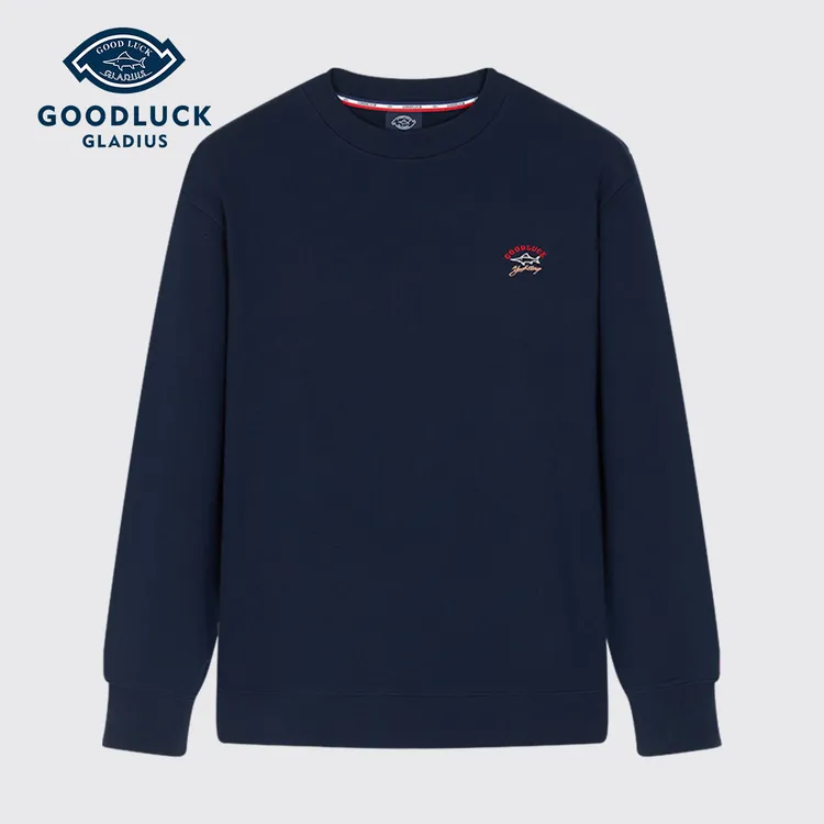 【索罗娜面料】德鲨鲨鱼秋冬新款圆领卫衣通勤休闲上衣-L2T51805