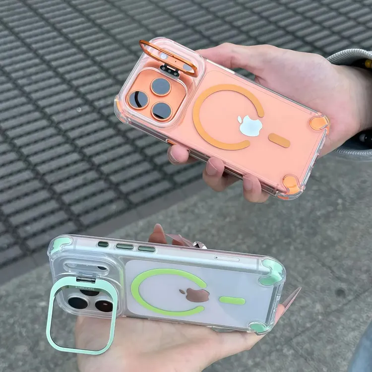 U3镜头支架适用苹果15/16/17promax果冻磁吸手机壳14/13H