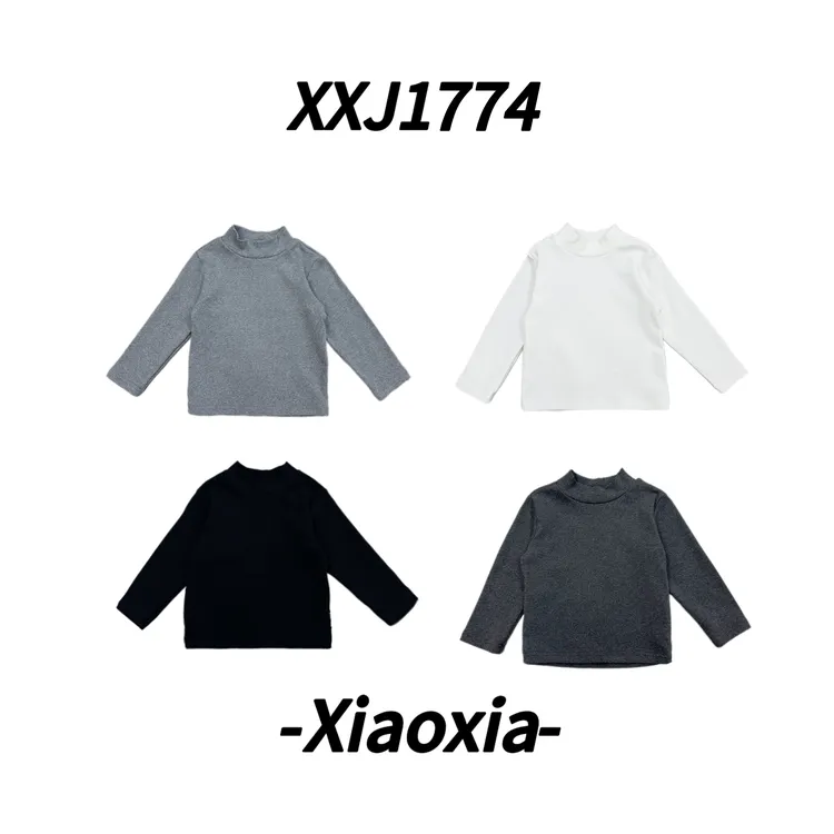 XXJ 1774 【极简纯色】 半高领纯棉长袖打底衫