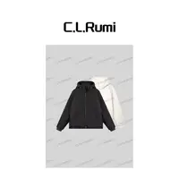 【Rumi精选】“小火炉”25秋冬宽松保暖连帽羊毛桑蚕丝棉服外套7224wt