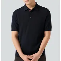 【120支扬子纱～男Polo】100纯羊毛商务简约翻领针织短袖T恤