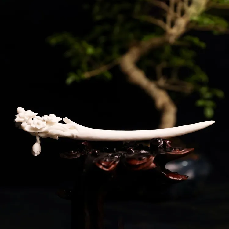 水仙花发簪古风发簪旗袍发簪日常穿搭简约发簪手工中国风民族风