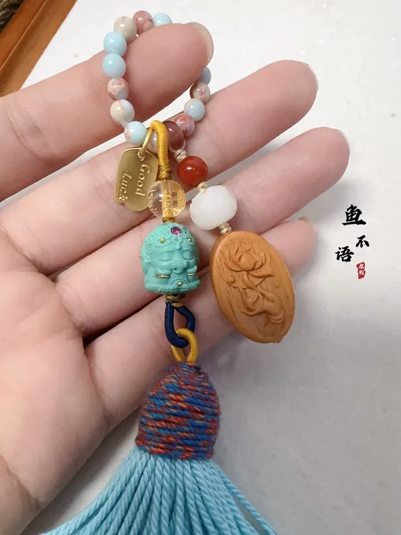 【Lucky象】原创菱镁矿象神好运提溜手工编绳diy手链项链万能链挂件