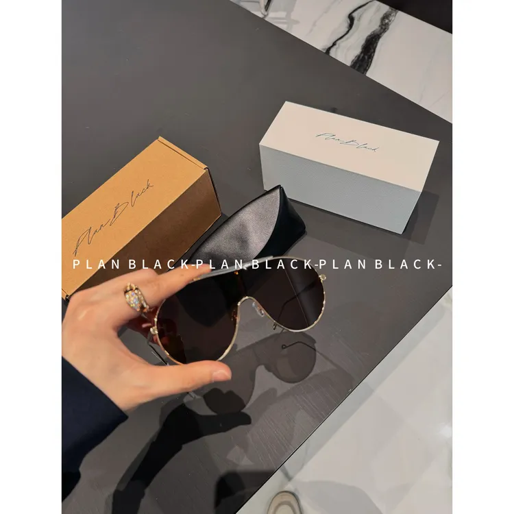 RICH陈发财【太阳镜】复古经典款！显贵大框防紫外线遮脸瘦墨镜0023