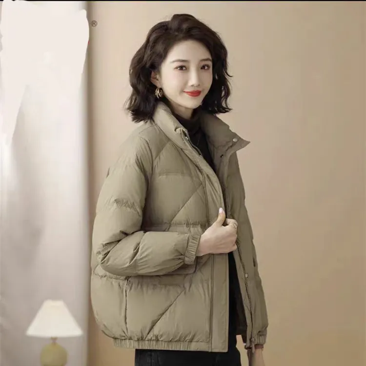 立领百搭女士宽松潮流韩版秋冬新款棉服外套短款休闲加厚保暖棉袄