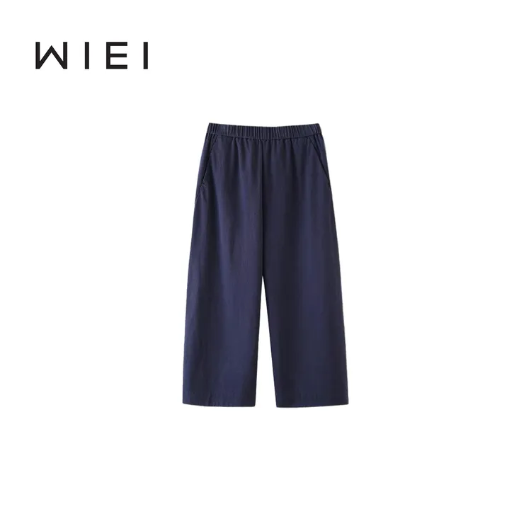 《WI EI》泡芙裤*文艺舒适 百分百棉 立体蓬松雾感宽松阔腿裤 24165