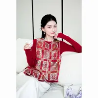 YANG GZ【名动京城】新中式牡丹纤维开衫马甲女 GZ5153GL656223