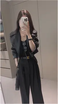 壹【试穿样衣 瑕疵库存】直播间为准 真皮皮衣女韩版宽松修身绵羊皮