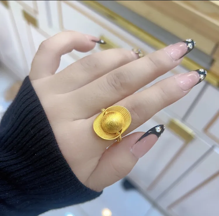 铜合金戒指 伊帕尔阿依新款时尚戒指可调节戒指气质百搭古法