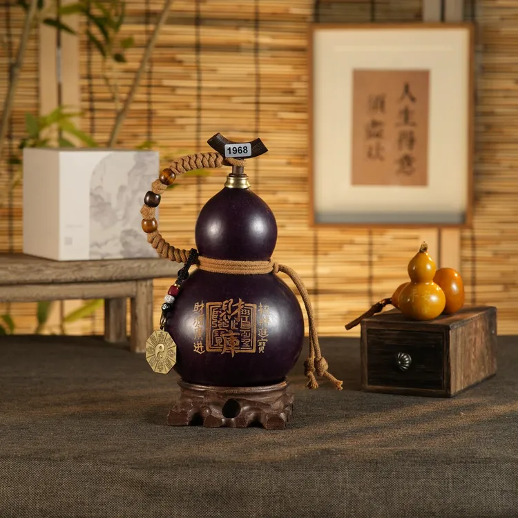 非遗大漆工艺可装热水的酒葫芦