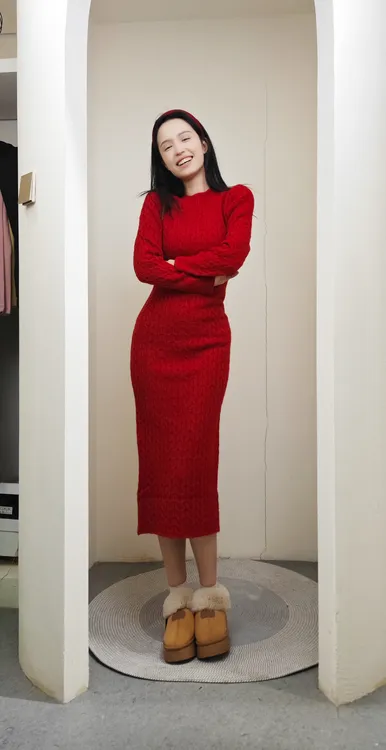 帕美丽时尚毛衣裙989898