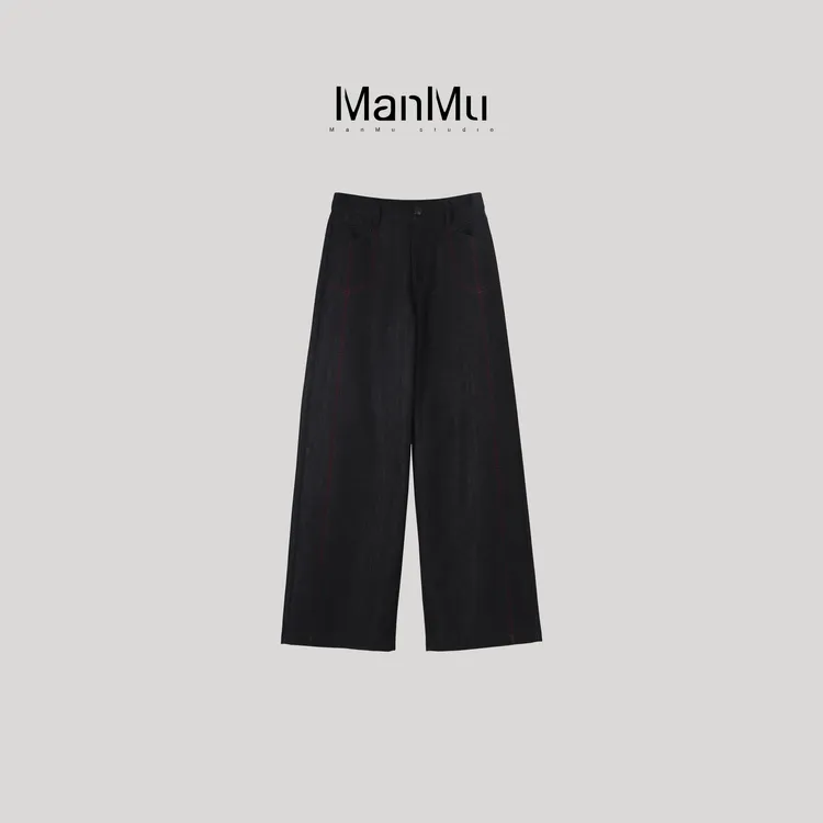 满目ManMu 【张琪专属】秋季时尚休闲百搭牛仔裤350456