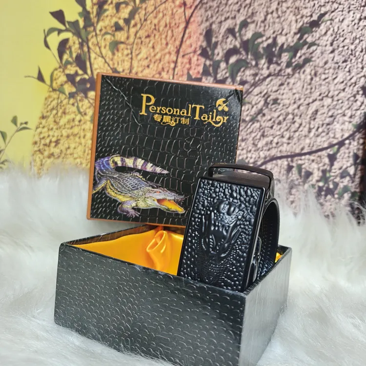 皮带红同款时来运转转圈腰带皮带男自动扣