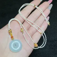 【小北好物】翡翠平安扣套绳约22*22mm【多样性发一件】2QH19X395