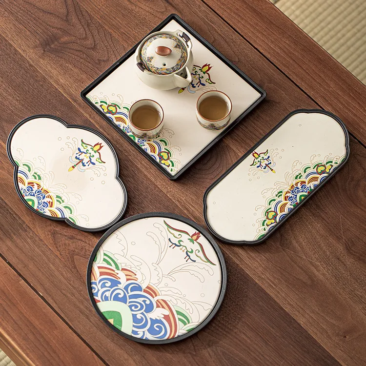 吸水干泡盘家用功夫茶具中式泡茶茶台储水盘茶杯放置台茶托盘茶海