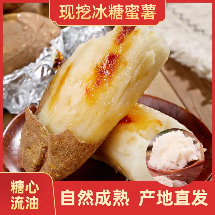 正宗哈密冰糖薯新鲜现挖白心蜜薯糖心粉糯甘甜番薯