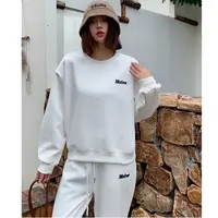 T122秋季新款韩版休闲时尚百搭牙刷绣字母女士运动套装2025-156