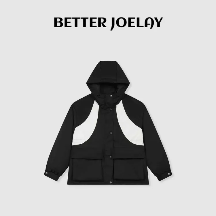 BETTER JOELAY-【黑白刃间】时尚棉服保暖百搭休闲通勤风Z4939