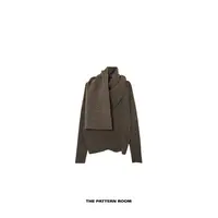 The pattern room | 解构主义时髦披肩围裹精织毛衣