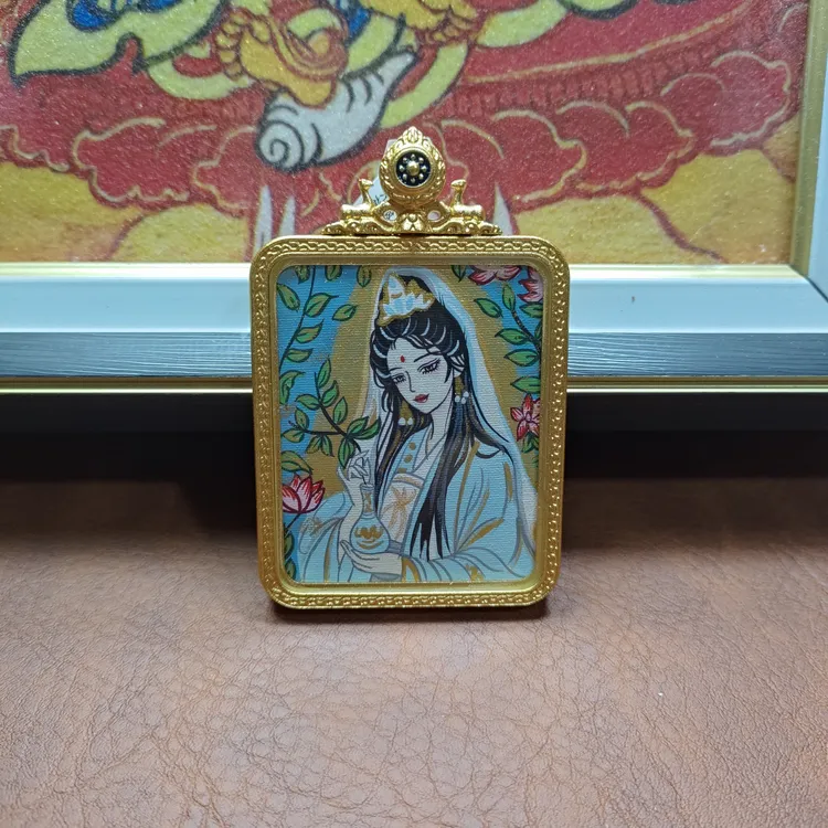 热贡手绘唐卡观音本命佛等精美款式