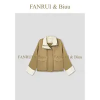 FANRUI/泛芮「未央」秋季新款气质立领时尚高级感风衣短外套B17358