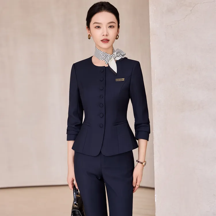 职业装西装套装女气质OL工装整形医美珠宝店售楼部导购前台工作服