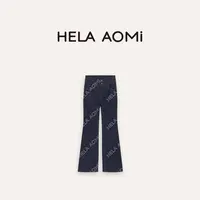 HELA AOMI “萤火虫”高腰窄版微喇修身显瘦设计感牛仔裤CY5CC62442