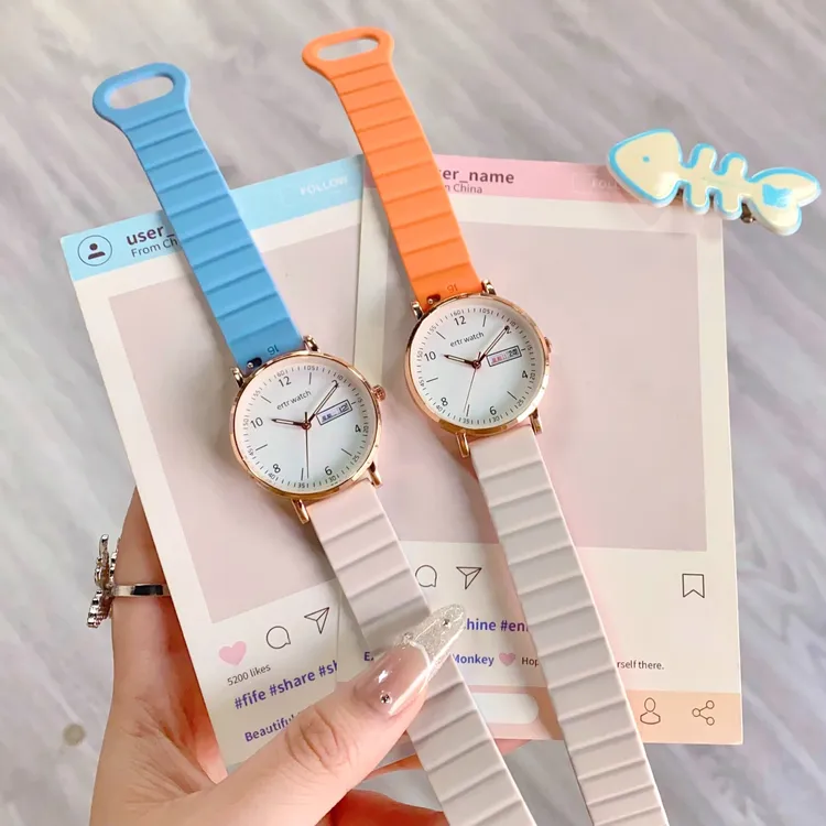 2026新款磁吸表带手表女考试考研学生初高中只看时间指针式石英表