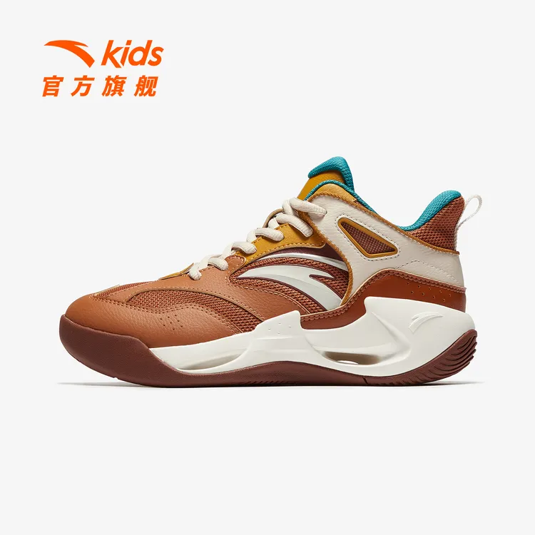 风洞安踏儿童男大童篮球鞋2025新款上新舒适防滑耐磨青少年运动鞋