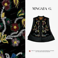 MNGATA G.宫小妍【真丝·五光十色】早秋新中式国风真丝马甲5071535