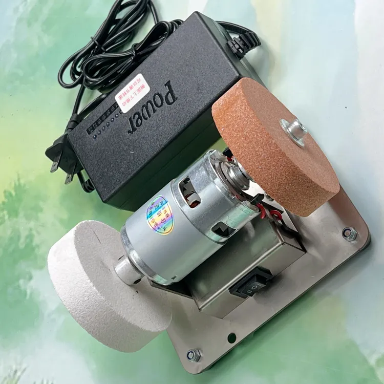 G产品台式小砂轮机磨刀机粗细双砂轮家用电动打磨电动砂轮磨刀