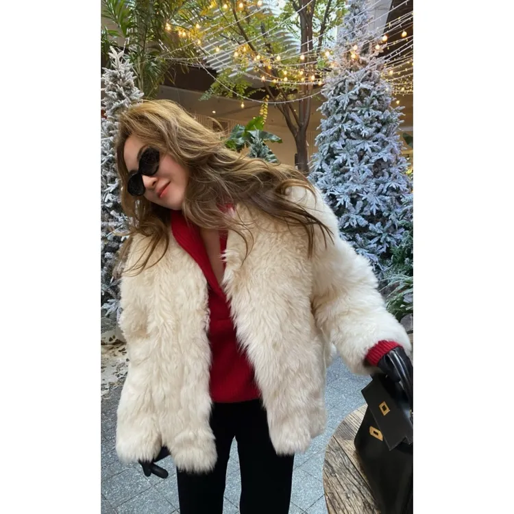 韩系慵懒气质V领针织衫秋冬小香风洋气保暖外套高腰休闲显瘦长裤