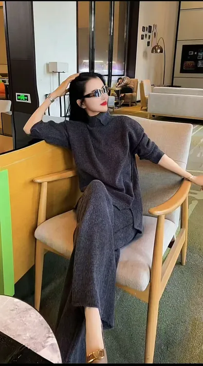 【智馨套装】冬季新品 设计师款高定老钱风套装#515