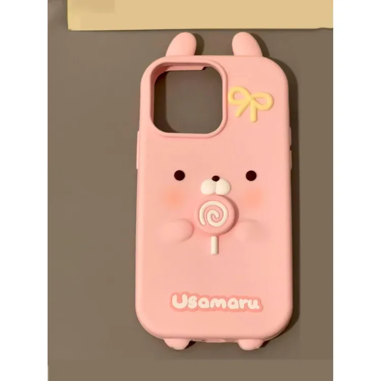创意旋转棒棒糖兔丸适用苹果17promax手机壳iphone17新款16硅胶15