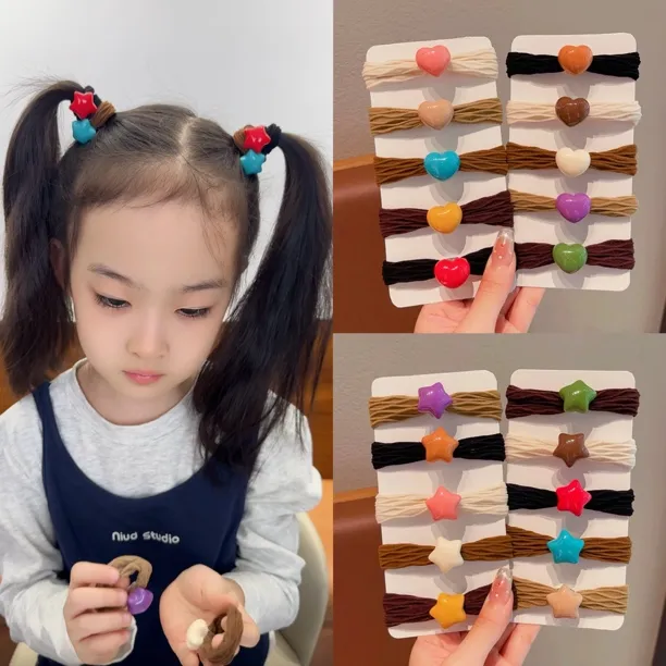 儿童多巴胺头绳高弹力扎头发发圈女童不伤发皮筋女孩发绳头饰