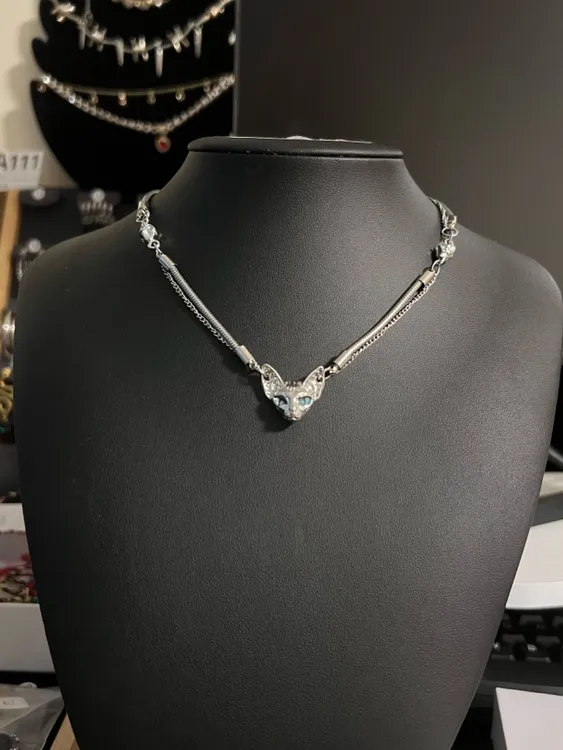 非金属亚克力项链 朋克风女设计感链子拼接时尚