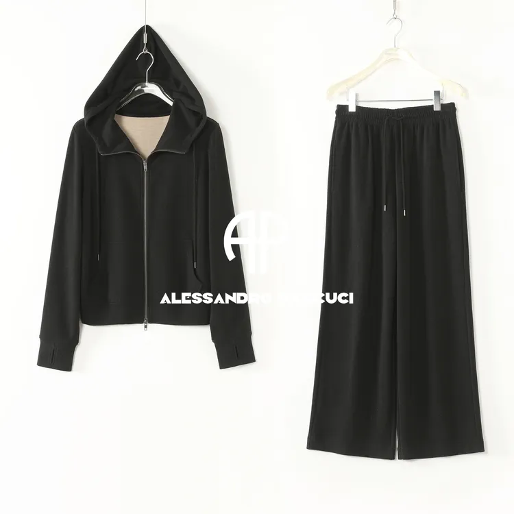 AP洛哥53183KV/53102TW【棉花糖套装】丝羊绒混纺外套/松紧腰裤子