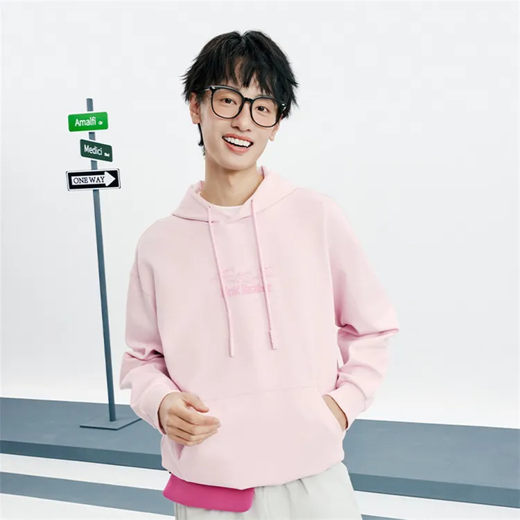 乔丹质燥2025秋季粉红豹情侣联名潮流连帽男女套头衫QDLWD3253295