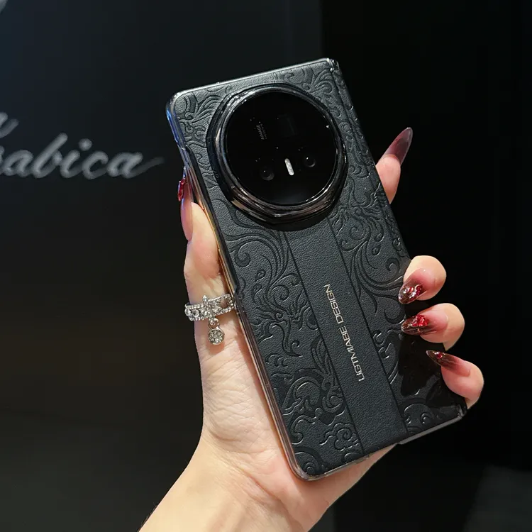 适用荣耀Magic V5手机壳中轴保护MagicV3印花龙纹Vs3个性新款折叠