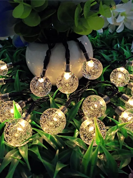 LED太阳能氛围灯彩灯串灯用品农村室外节日花园户外庭院灯太阳能