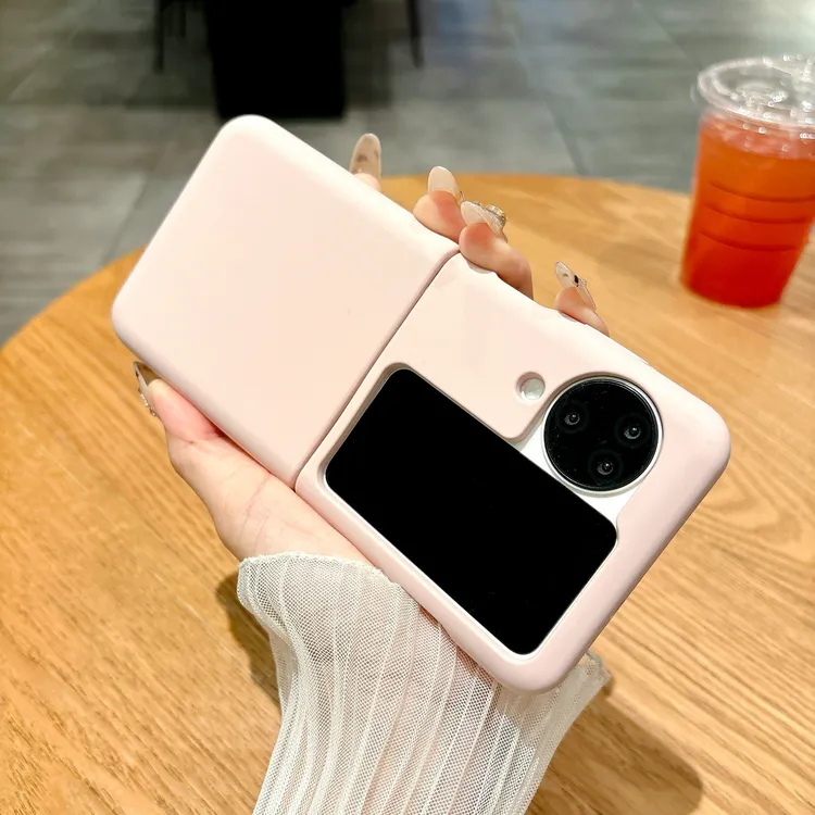 适用OPPOfindN3flip折叠手机壳新款液态硅胶防摔简约纯色软糯质感