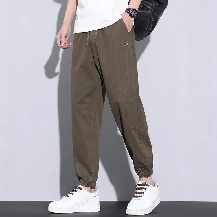 爆款束脚裤男装潮流新款男士休闲裤九分哈伦裤百搭显高显瘦男裤子