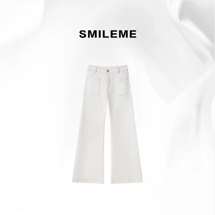 3-SMILEME【和熙微风】气质轻松打造大长腿既视感牛仔裤女R5373010