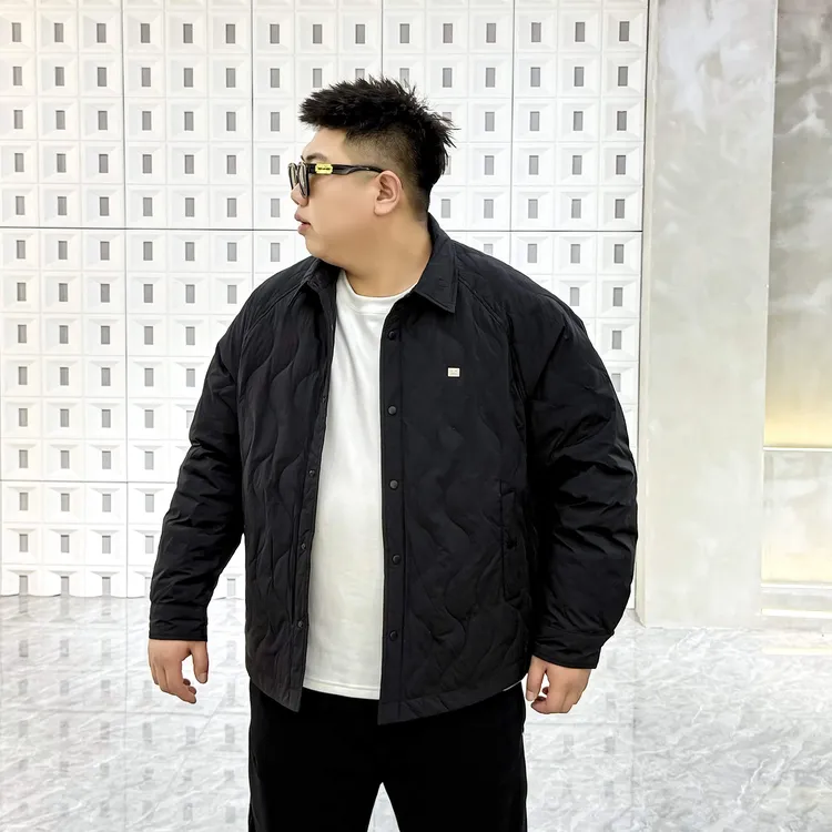 大码冬季 净版时尚 休闲衬衫版型 轻薄羽绒服 98906大码男装