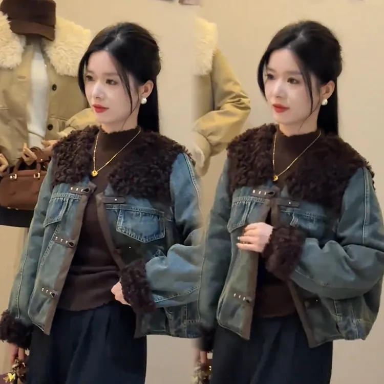 2025秋冬新款时尚显瘦气质网红高档洋气女高级百搭宽松大码外套潮