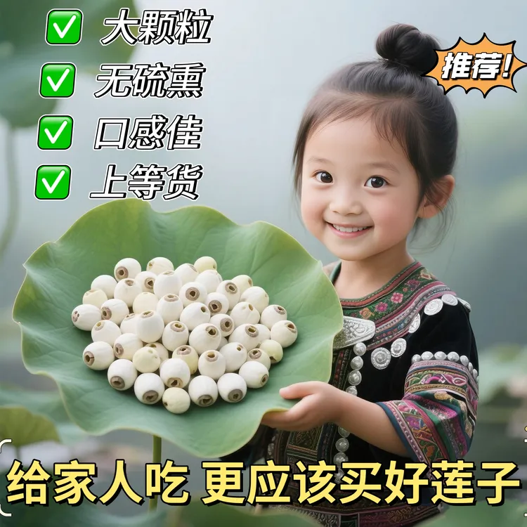 去芯莲子特级干货特大无硫煲汤煮粥2025年食材银耳莲子羹农家