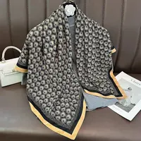 早春新款印花小丝巾简约百搭装饰领巾女